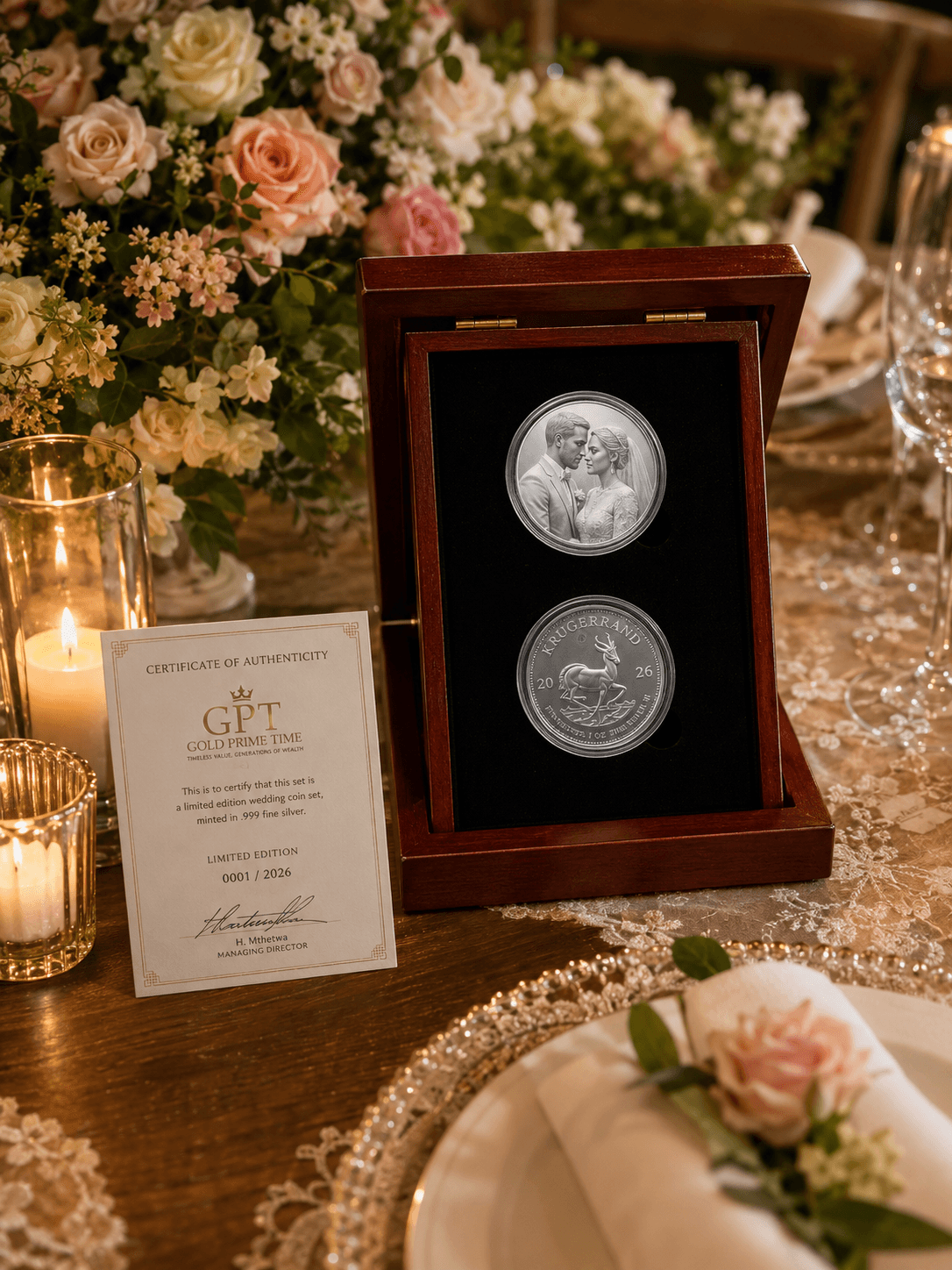 Premium silver and gold set